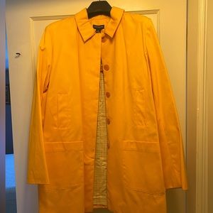 Brand New Ann Taylor spring 3/4 Trench Coat in Orange.